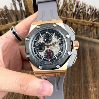 Copy Audemars Piguet Royal Oak Offshore Michael Schumacher Rose Gold Black Bezel Watches